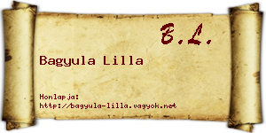 Bagyula Lilla névjegykártya